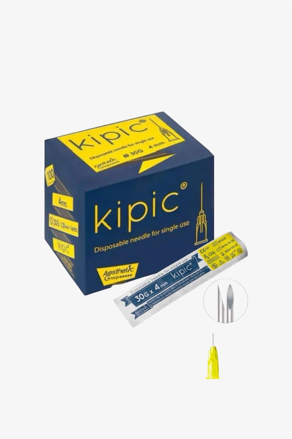 Kipic 30Gx4mm Mezoterapi İğne Ucu 100'lü