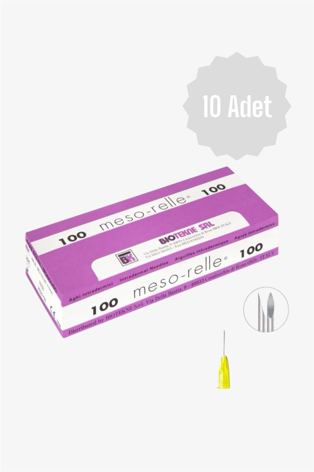 Mesorelle 30Gx6mm Mezoterapi İğne Ucu 10'lü