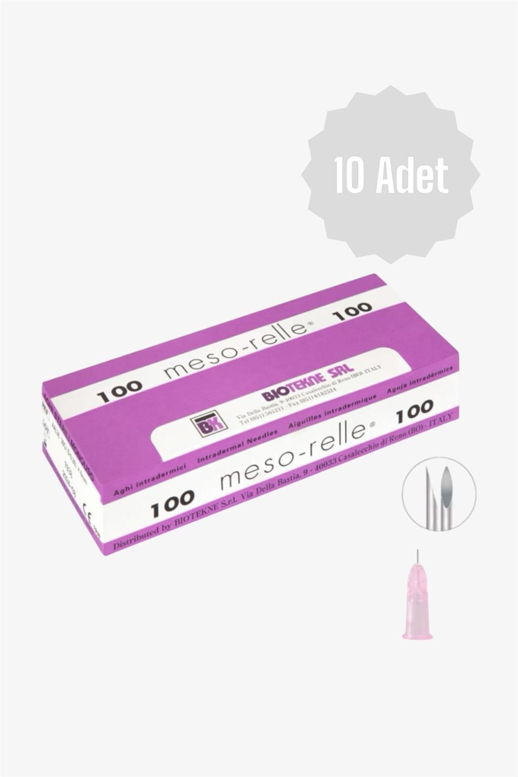 Mesorelle 32Gx4mm Mezoterapi İğne Ucu 10'lu