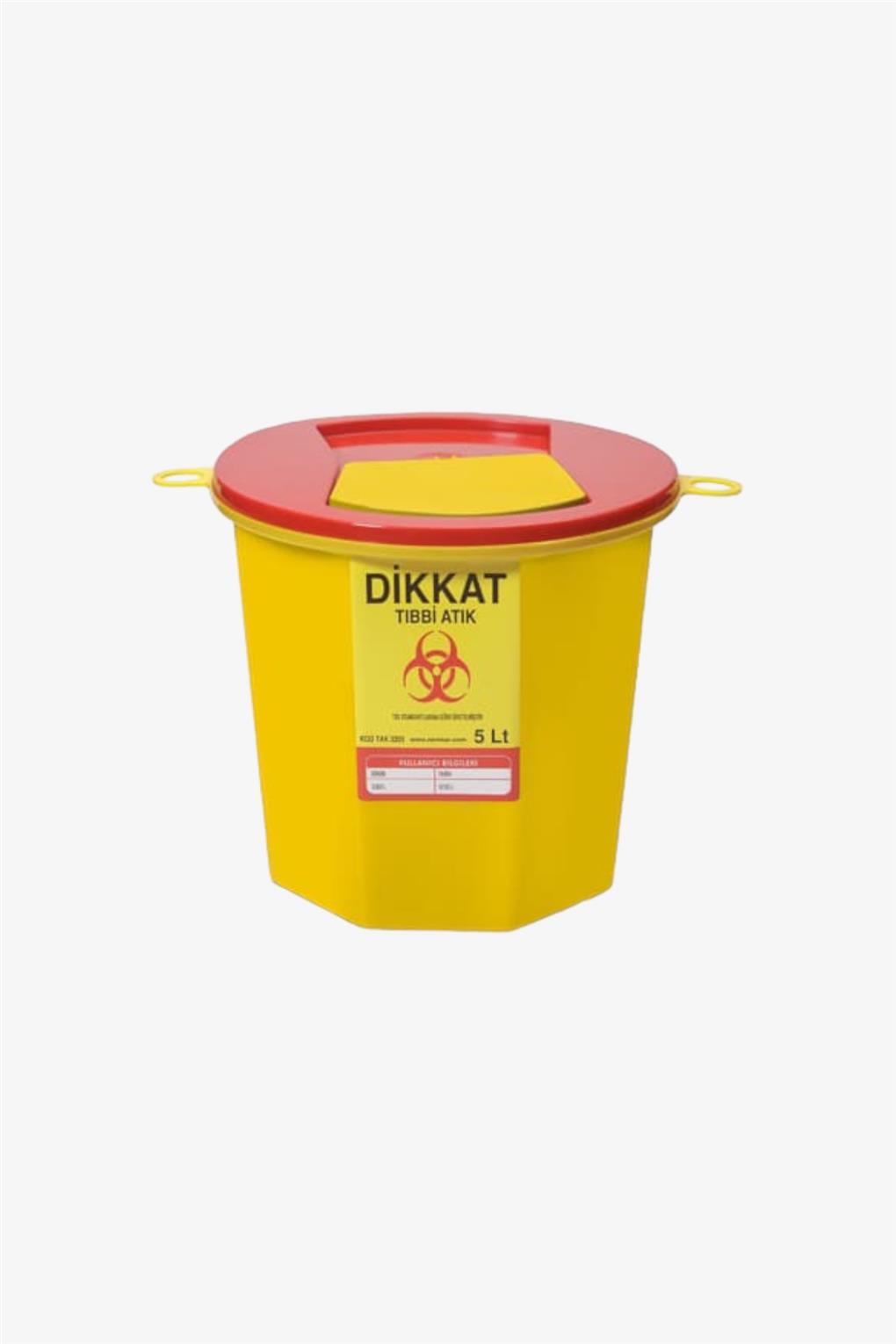 Tıbbi Atık Kovası 5 Lt 