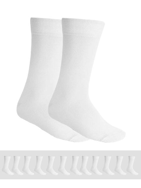 Erkek Düz Soket Çorap (Beyaz)