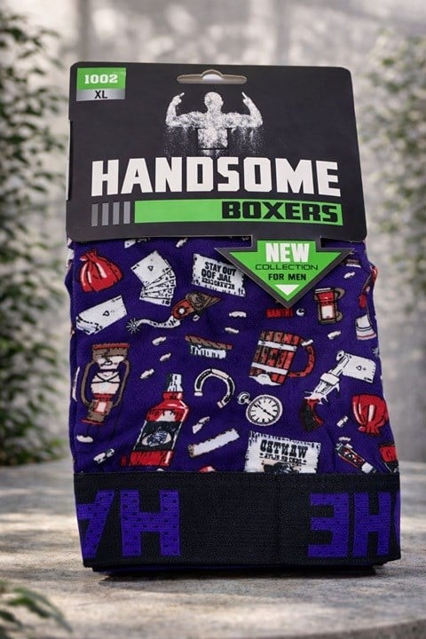 Desenli Erkek Boxer - Karışık Renk