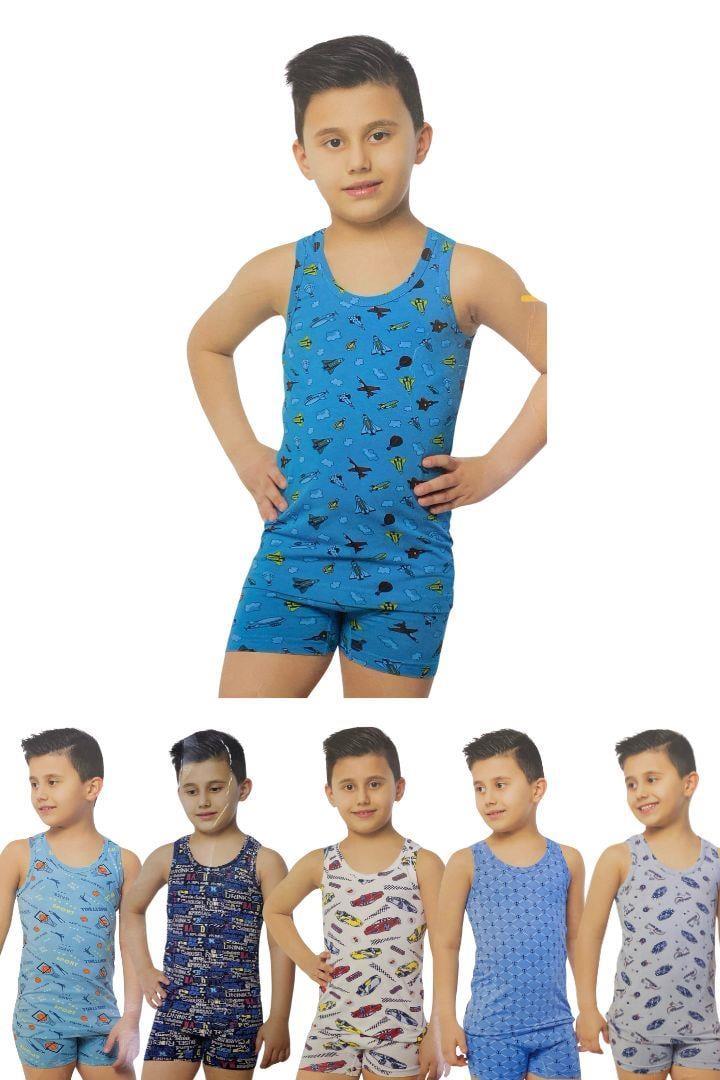 Erkek Çocuk Atlet Boxer Takım