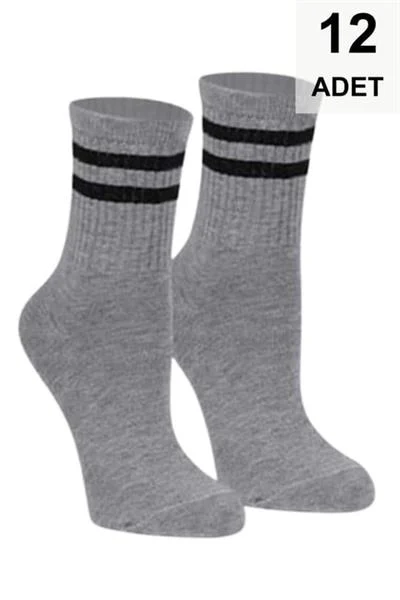 12 Adet Kolej Çorabı