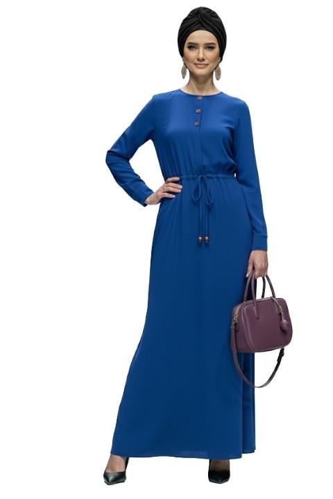 AYROBİN TÜNELLİ ELBİSE-MAVİ