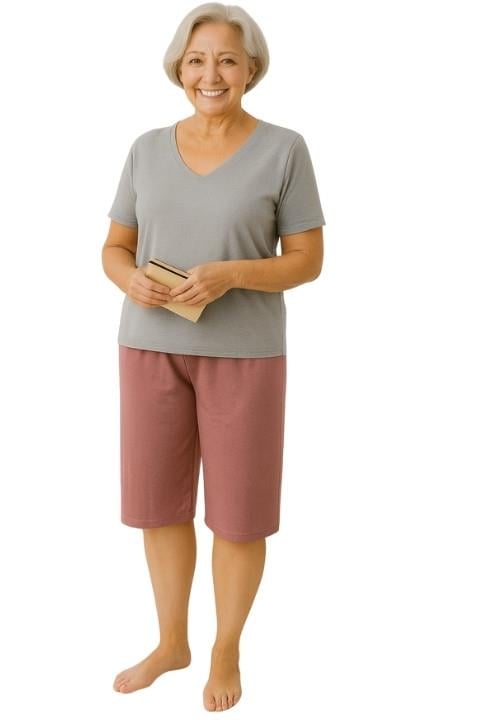 Battal Beden Kadın Dizüstü Tayt - Gülrengi