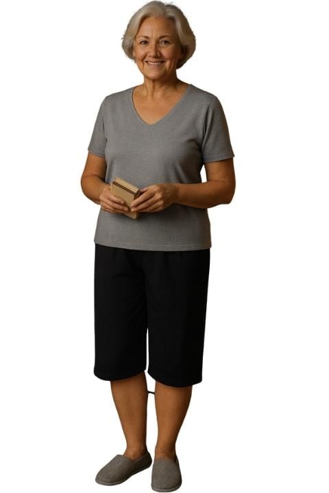 Battal Beden Kadın Dizüstü Tayt - Siyah