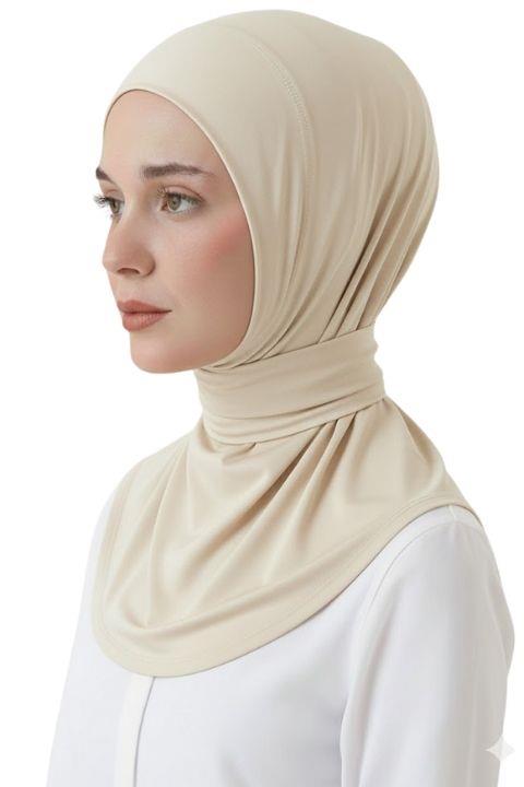 Belinda Kadın Çıtçıtlı Fular Şal  - Bej