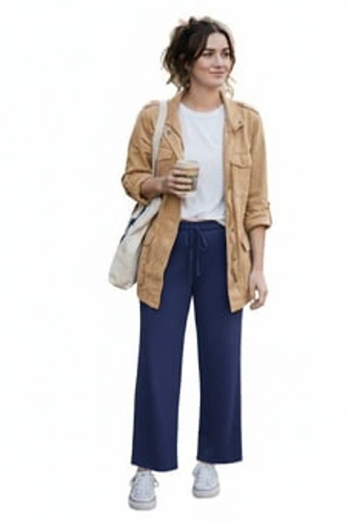 BOL PAÇA KADIN PANTOLON- LACİVERT