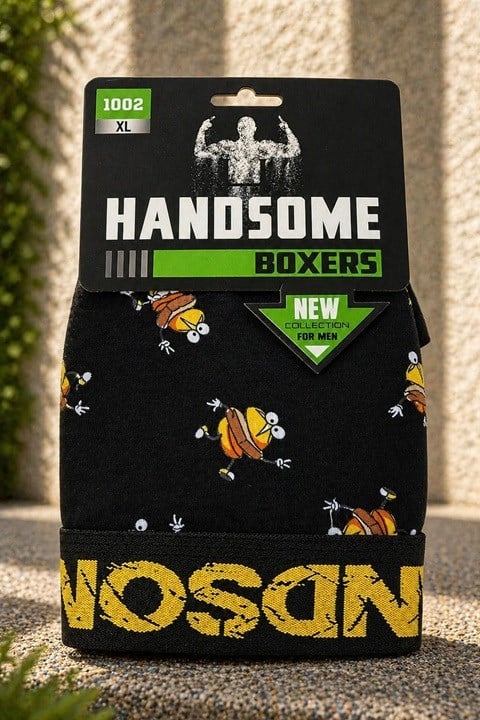 Desenli Erkek Boxer