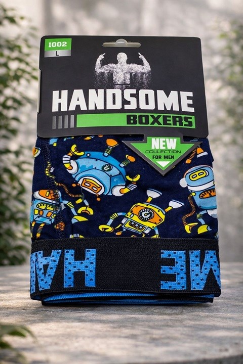 Desenli Erkek Boxer - Karışık Renk