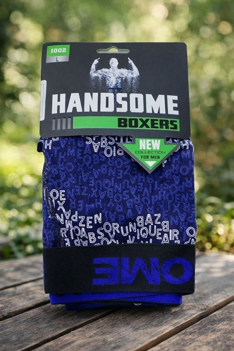 Desenli Erkek Boxer - Karışık Renk