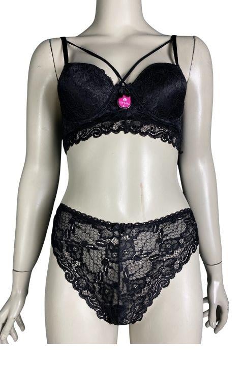 ECEM  YILDIZ 7110  BRALET İÇİ BOŞ 2Lİ  TAKIM  SİYAH