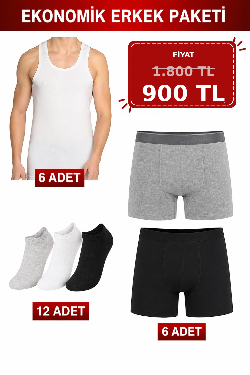 Ekonomik Erkek Paketi