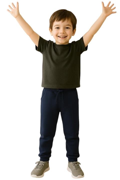 Erkek Çocuk Lastikli Eşofman-Lacivert