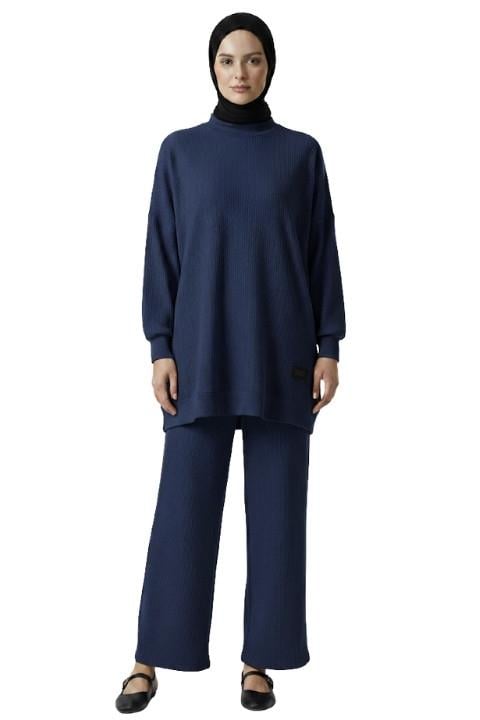 HELİN KADIN TUNİK TAKIM-LACİVERT