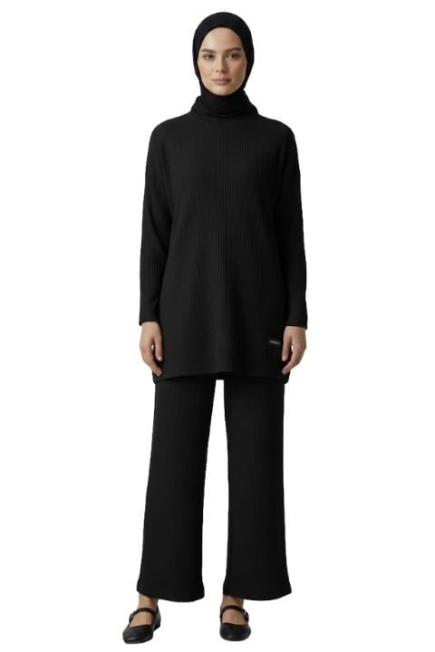 HELİN KADIN TUNİK TAKIM-SİYAH