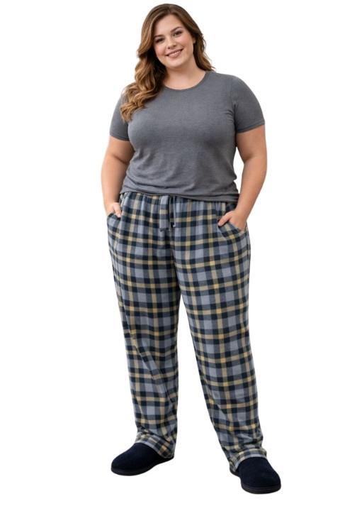 Kadın Battal Polar Pijama Altı