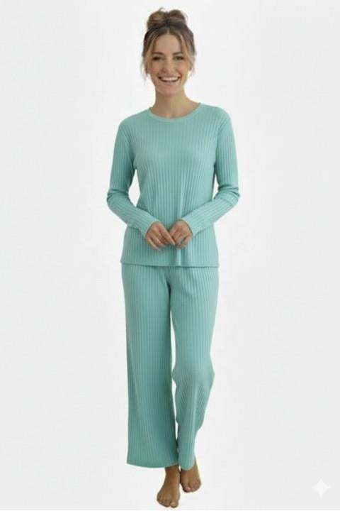 Kadın Fitilli Pijama Takımı
