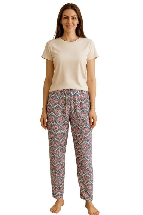 Kadın Fiyonklu Alt Pijama
