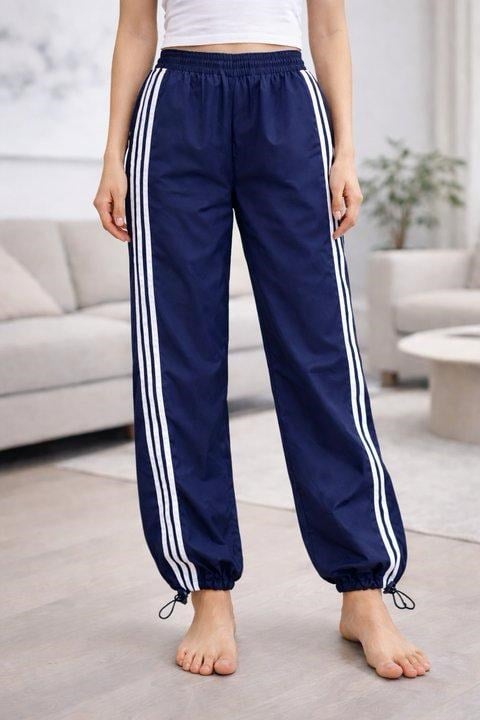 Kadın Paraşüt Eşofman Altı -Lacivert