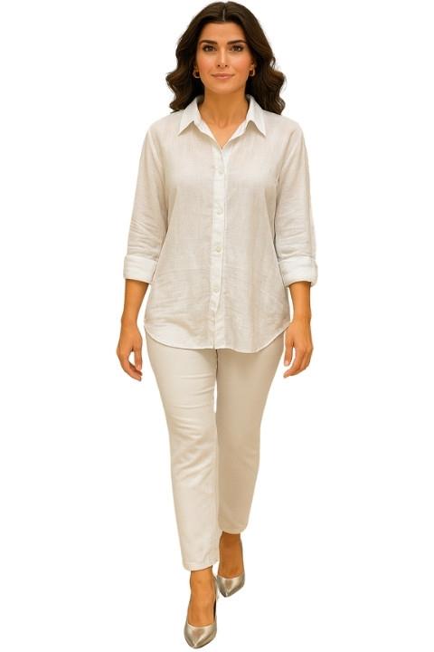 KETEN KADIN GÖMLEK :2458514-532