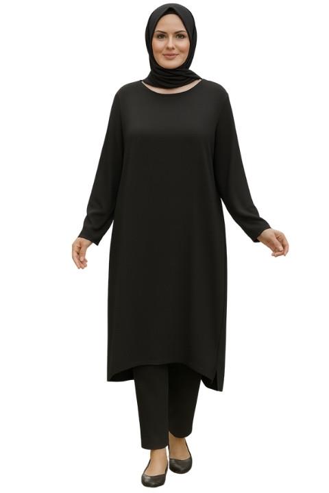 KRİSTAL TUNİK-SİYAH