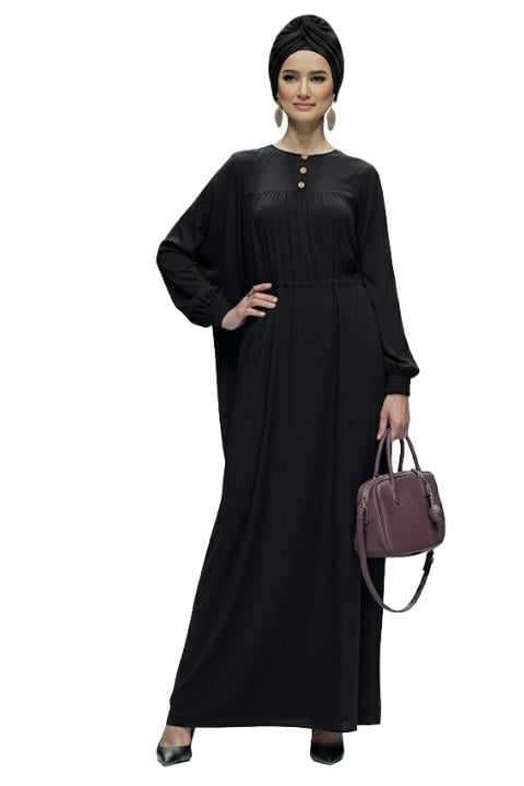 MANOLYA ANNE ELBİSESİ-SİYAH