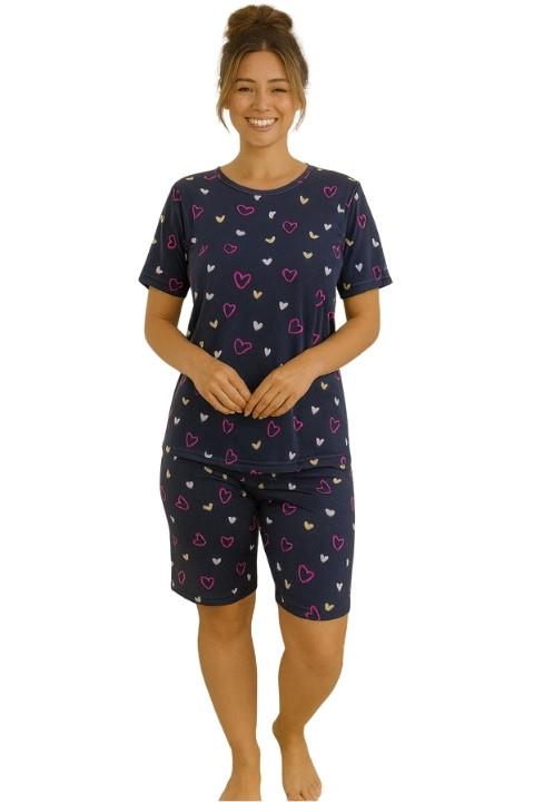 MİLAN KISA KOL KAPRİLİ PİJAMA TAKIMI