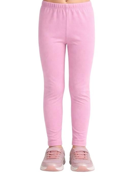 Şardonlu Ribana Çocuk Tayt - Pembe