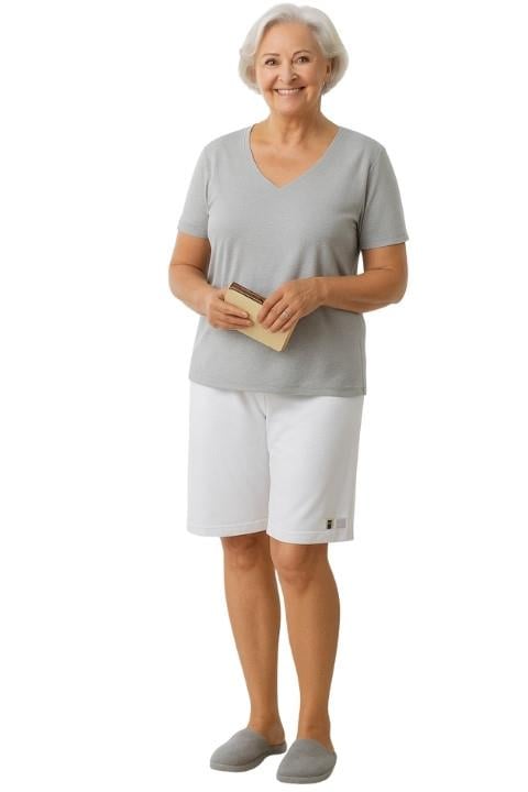 STİL KISA KADIN TAYT BATTAL BEYAZ