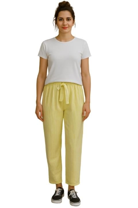 SU YOLU KADIN PANTOLON SARI KOD :0287548-37