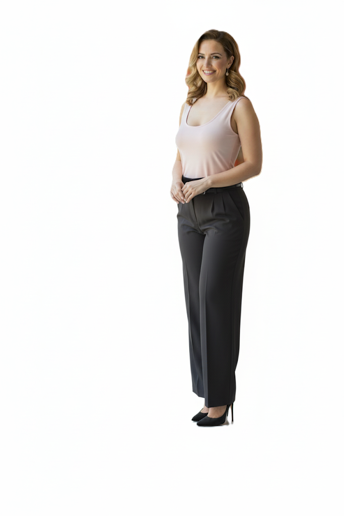 TOKALI KEMERLİ PANTOLON-SİYAH