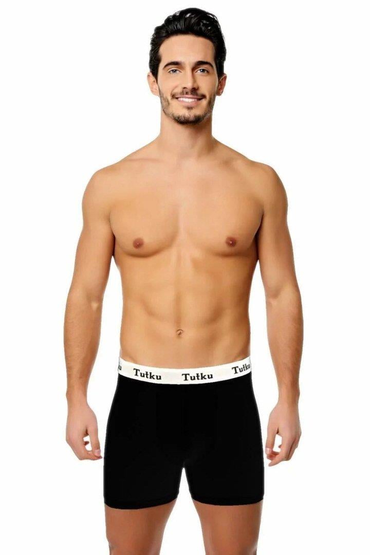 Tutku Erkek Elestan Spor Boxer - Siyah