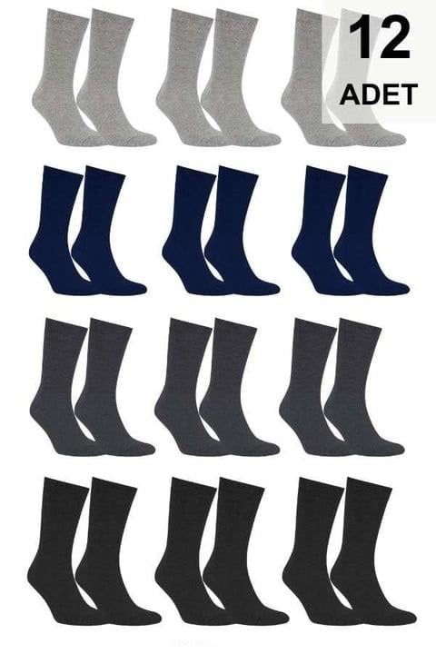 12 Adet Erkek Soket Çorap