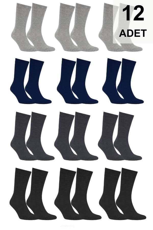 12 Adet Erkek Soket Çorap