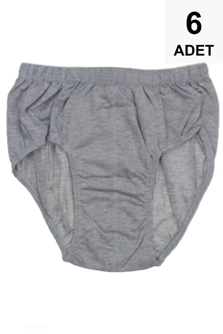 6 Adet Erkek Külot - Gri
