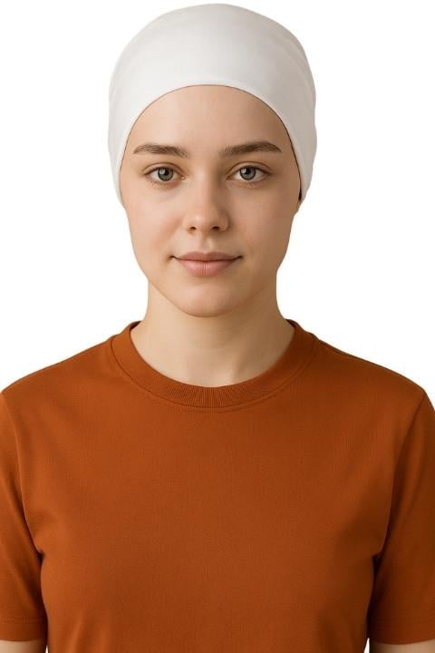 Aydın Penye Bone - Beyaz