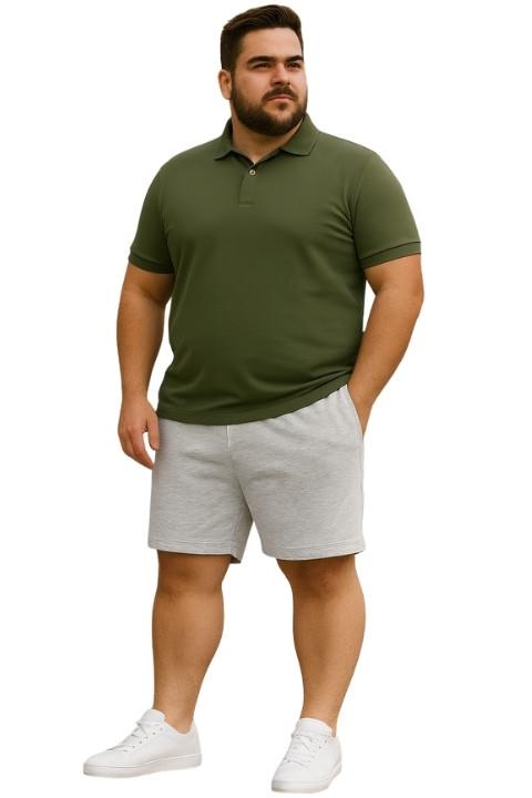 Battal Erkek Şort - Kar Beyazı