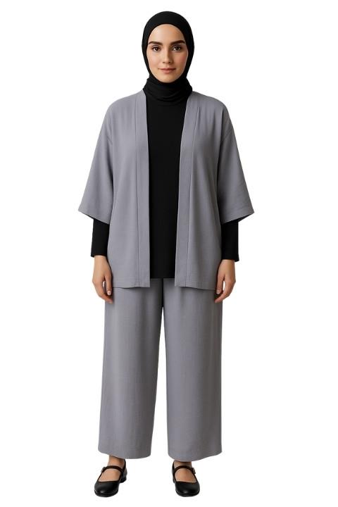 Battal İkili Takım - Gri