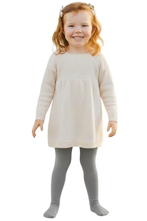 Çocuk Külotlu Çorap - Gri