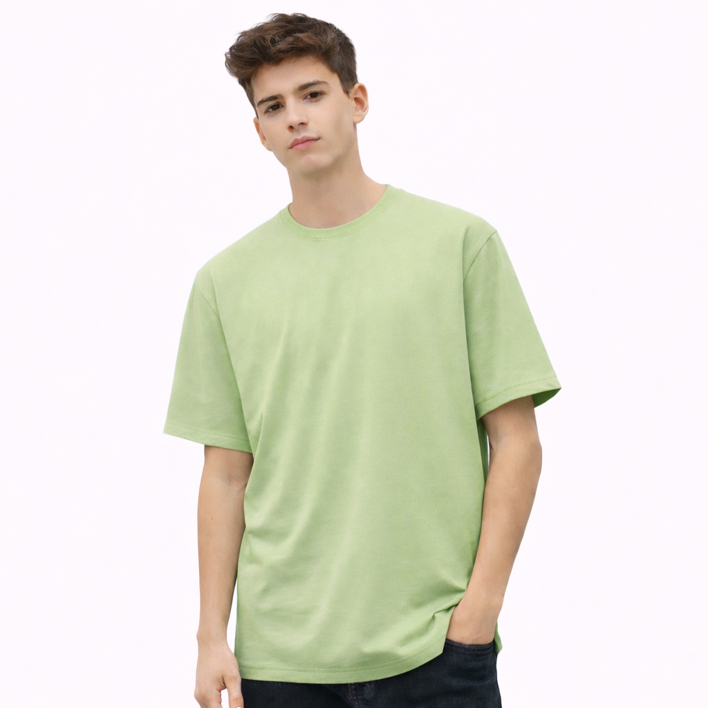 ÇOCUK OVERSİZE TİŞÖRT-FISTIK YEŞİLİ