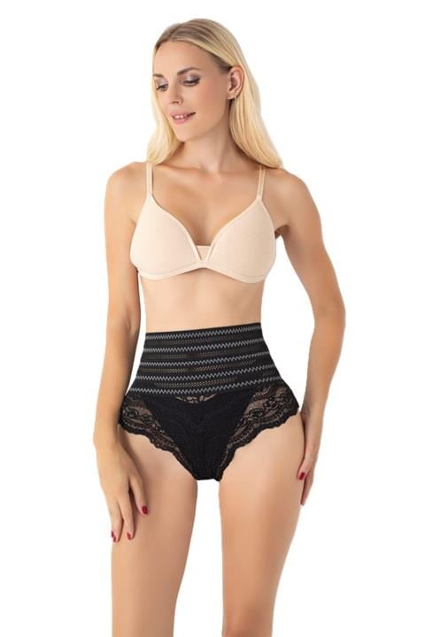 Dantelli Korse Bikini - Siyah