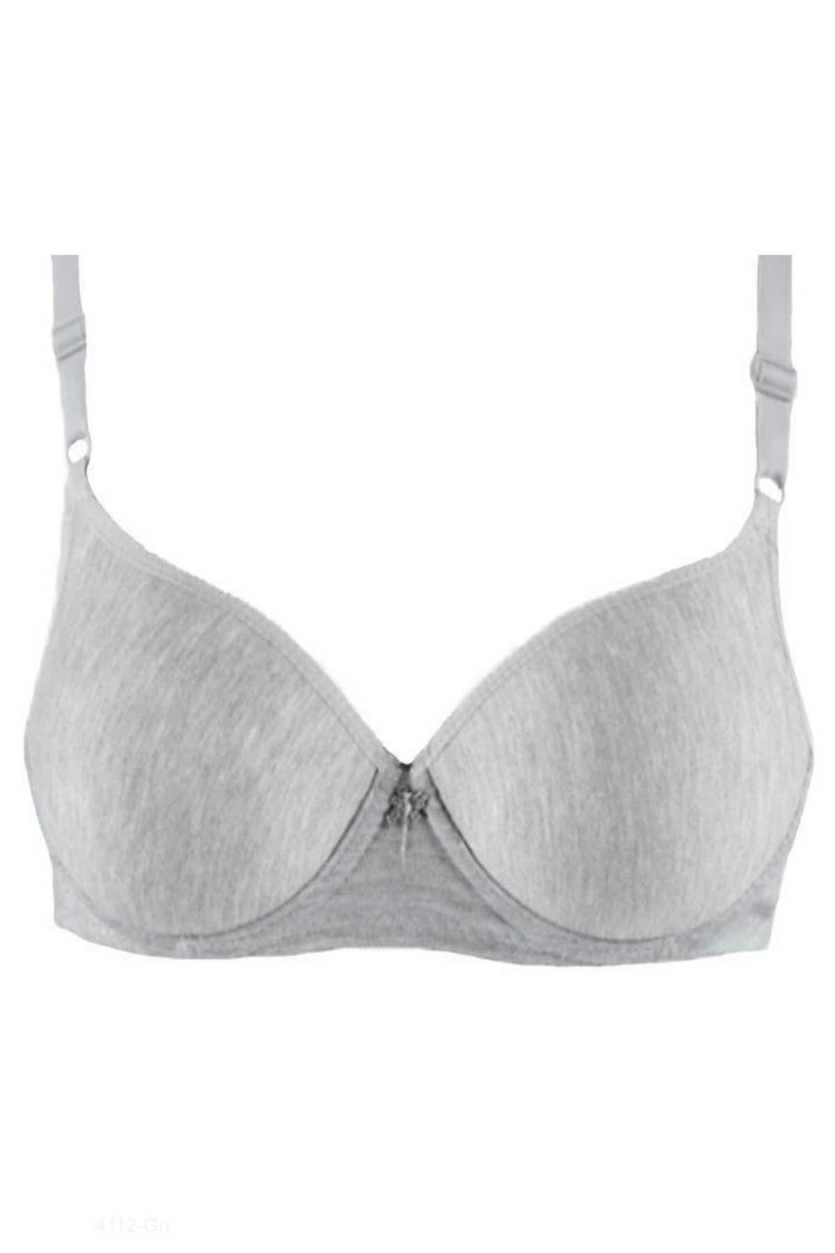Destekli Sütyen - Gri
