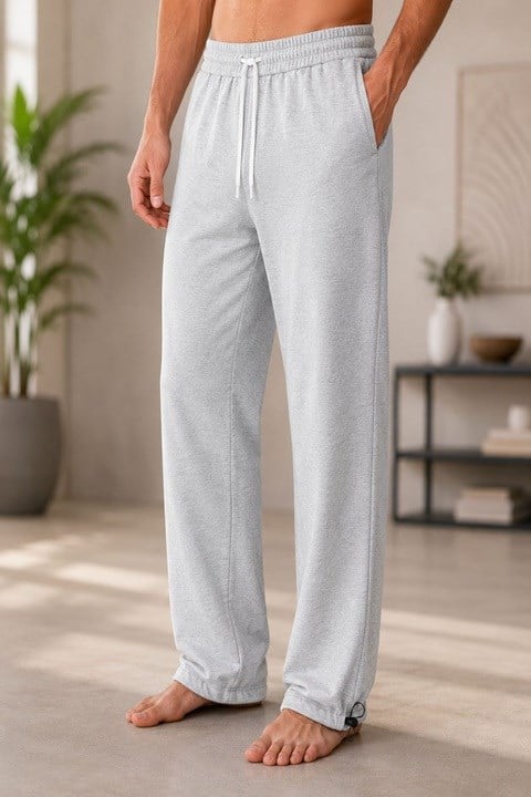 Erkek Baggy Stoperli Eşofman Altı - Karmelaj