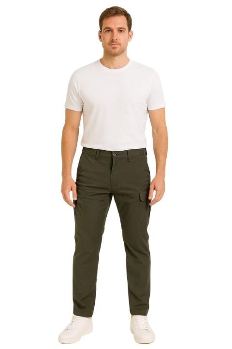 ERKEK ÇOK CEPLİ KARGO PANTOLON-HAKİ