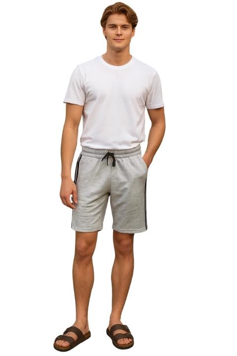 Erkek İki İplik Şort - Kar Beyazı