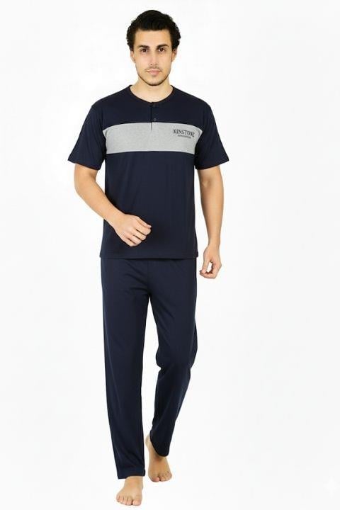 Erkek Kısa Kol Pijama Takımı Hfz -Görseldeki Renk