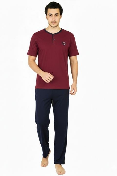 Erkek Kısa Kol Pijama Takımı Hfz-Görseldeki Renk