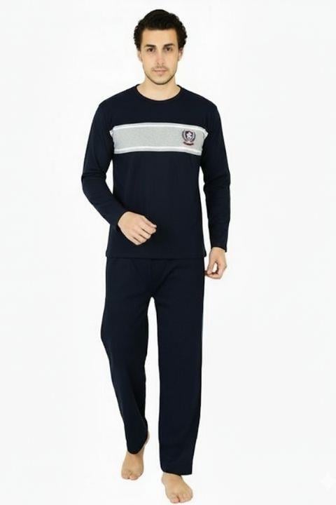 Erkek Uzun Kol Pijama Takımı-Görseldeki Renk
